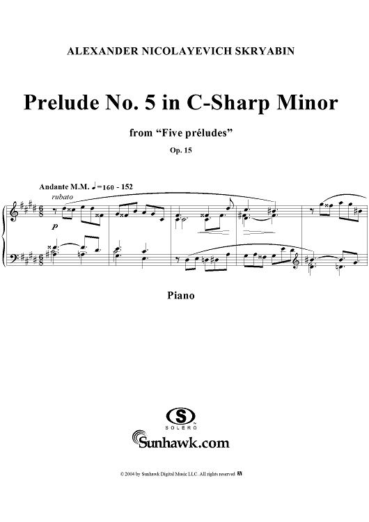 Prelude No. 5 in C-sharp Minor, Op. 15, No. 5