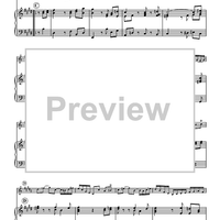 Sonata in E Major, BWV 1035 - Piano Score