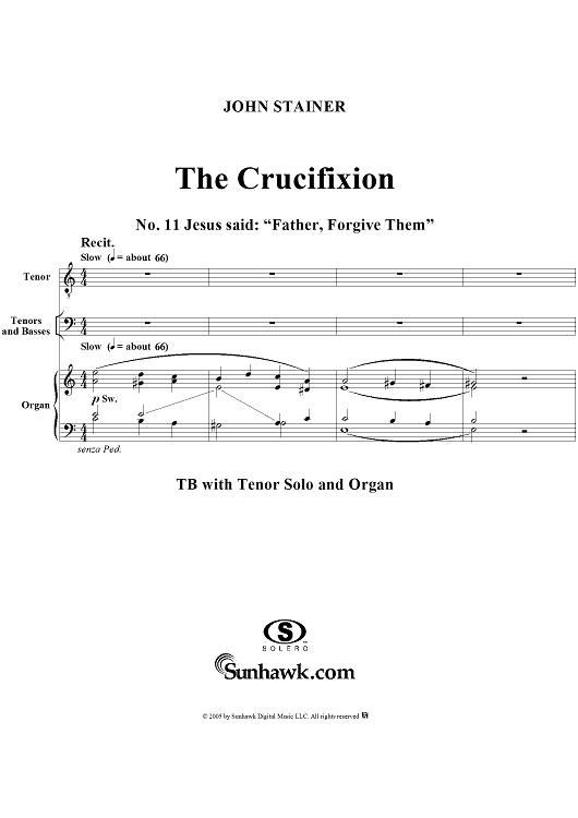 The Crucifixion: No. 11, Jesus said: "Father, Forgive Them"