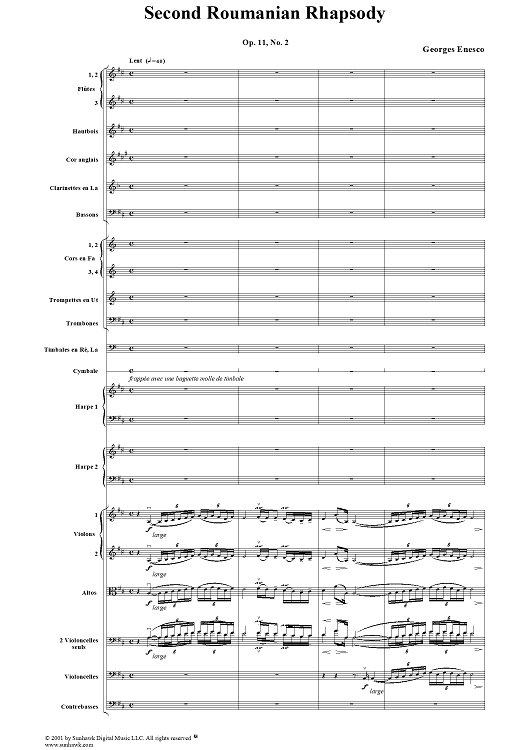Second Roumanian Rhapsody, Op. 11, No. 2