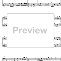 Suite  2 a minor BWV 807 - Score