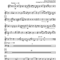 Prelude and Fugue for Cello Quartet or Choir - Cello 1