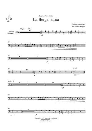 La Bergamasca - Choir 2, Trombone 3