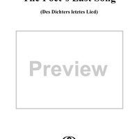 The Poet's Last Song, Op. 18, No. 3