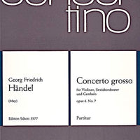 Concerto grosso in B flat major - Score