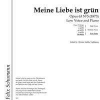 Meine Liebe ist grün Op.63 No. 5