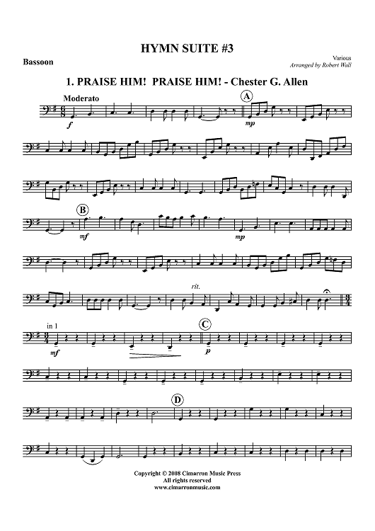 Hymn Suite #3 - Bassoon