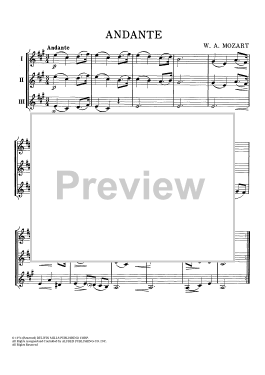 Andante - Bb Tenor Saxophone, Baritone T.C.