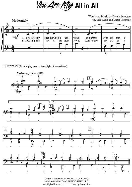 You Are My All in All