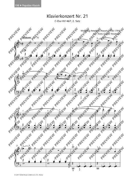 Piano Concerto no. 21 in C major