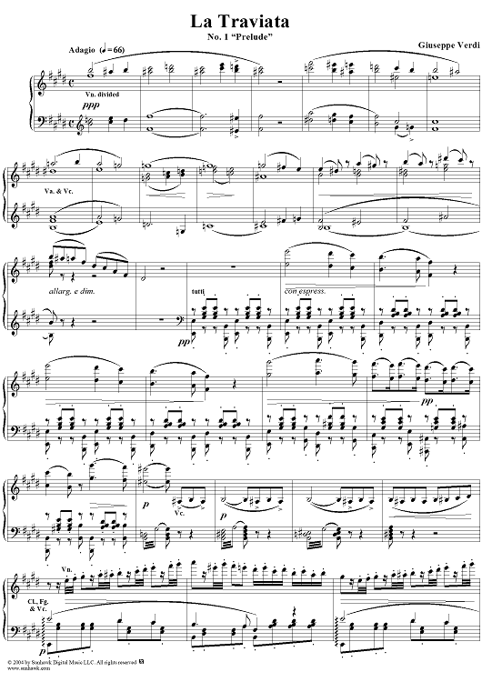 La Traviata, Act 1, No. 1, Prelude