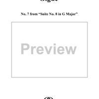Suite no. 7 in G major, HWV441, no. 7:  Gigue