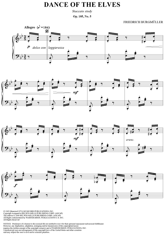 Dance of the Elves, Op. 105, No. 5