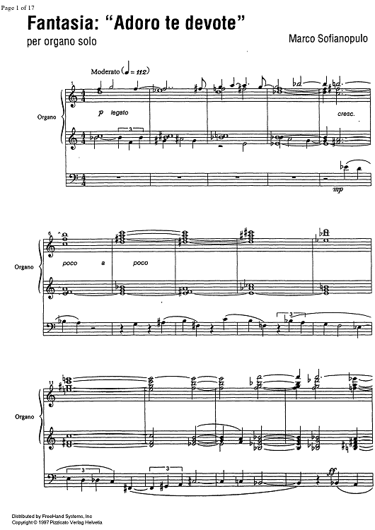Fantasia Adoro te devote