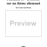 Fantaisie et Variations sur un thème allemand - Cornet