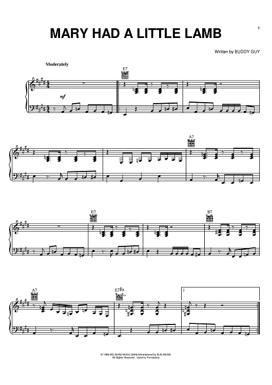 Mary Had A Little Lamb