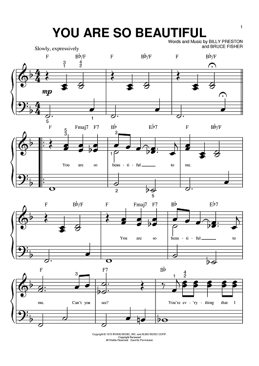 You Are So Beautiful