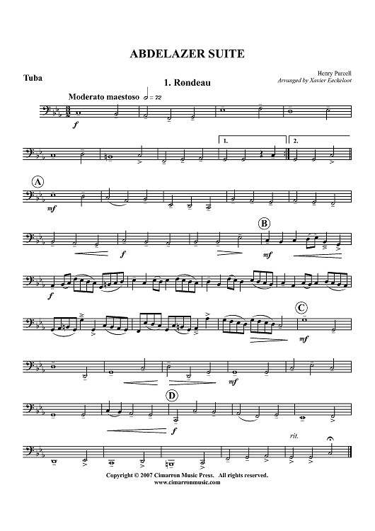 Abdelazer Suite - Tuba