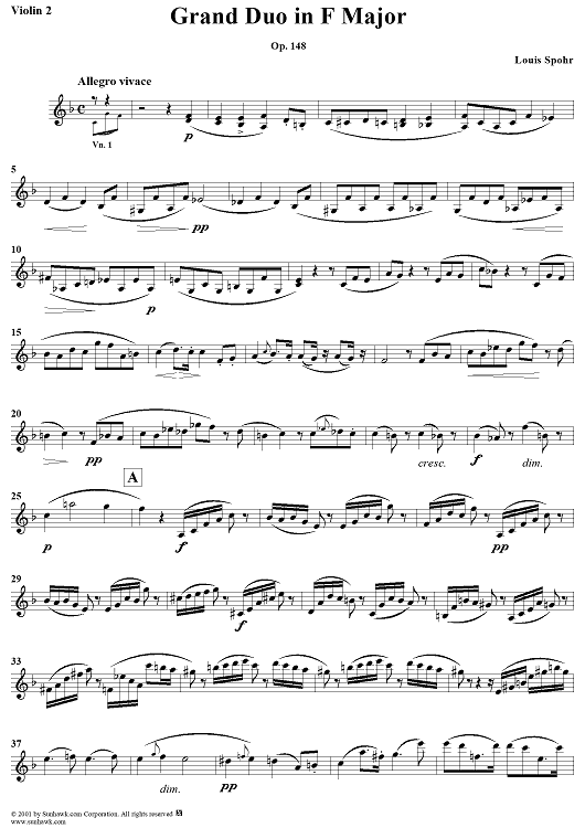 Violin Duet No. 12 in F Major, Op. 148 - Violin 2