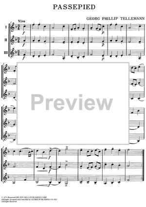 Passepied - Bb Tenor Saxophone, Baritone T.C.
