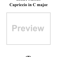 Klavierstucke, No. 8: Capriccio in C Major