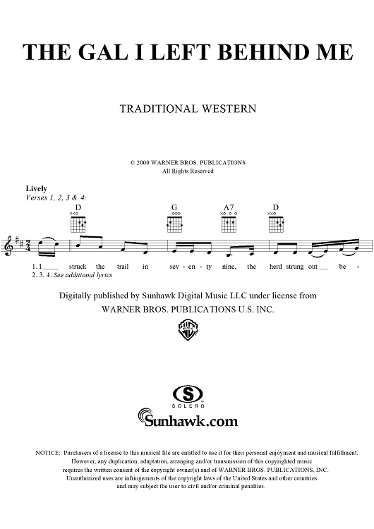 The Gal I Left Behind Me