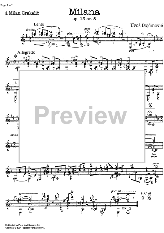 Milana Op.13 No. 5