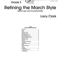 Refining the March Style (Warm-ups and Fundamentals) - Score