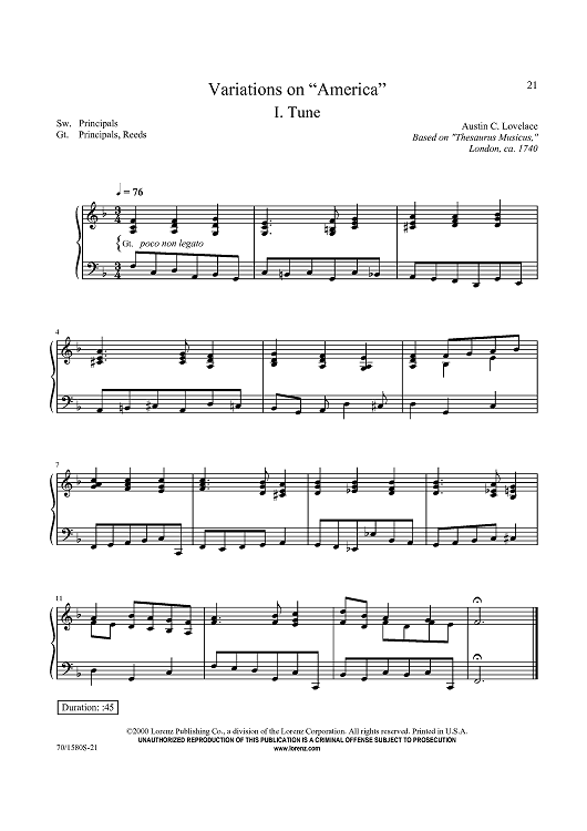 Variations on “America”