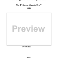 Germe di cento Eroi (Chorus), No. 4 from "Il Sogno di Scipione" - Full Score