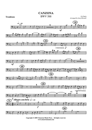 Canzona, BWV 588 - Trombone