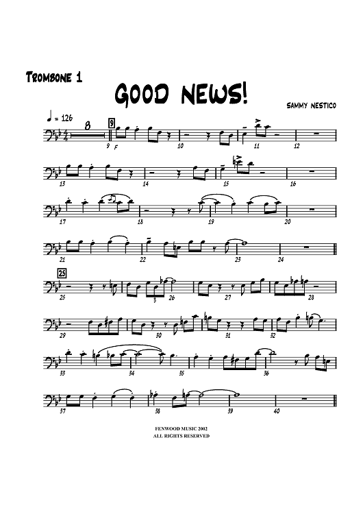 Good News! - Trombone 1