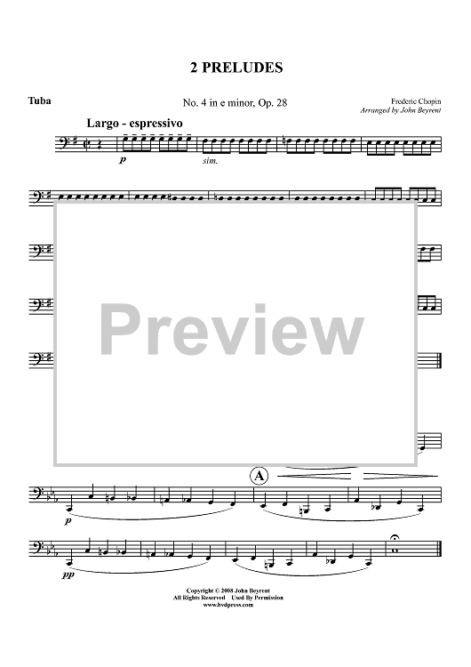 2 Preludes - Tuba