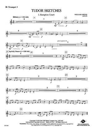 Tudor Sketches - Bb Trumpet 3