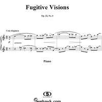 Fugitive Visions, op. 22, no. 6  (Con eleganza)