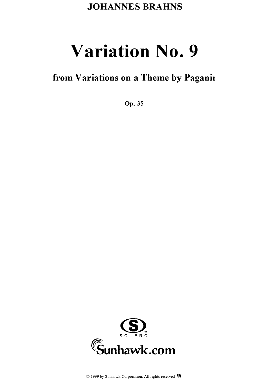 Paganini Variations, No. 9