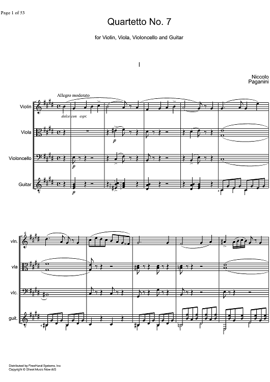 Quartetto No. 7 - Score