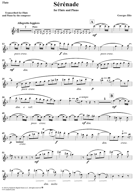 Serenade - Flute