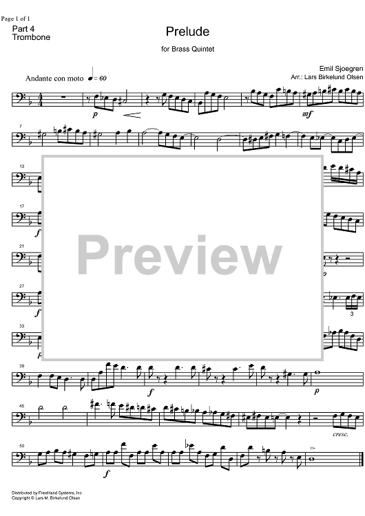 Prelude - Trombone