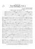 Two Madrigals, Vol. 2 - from Morley's "First Book of Madrigals to 4 Voices" (1594) - Score