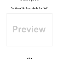 Six Dances in the Old Style, no. 6: Passepied