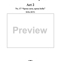 "Sposa cara, sposa bella", No. 17 from "La Finta Semplice", Act 2, K46a (K51) - Full Score