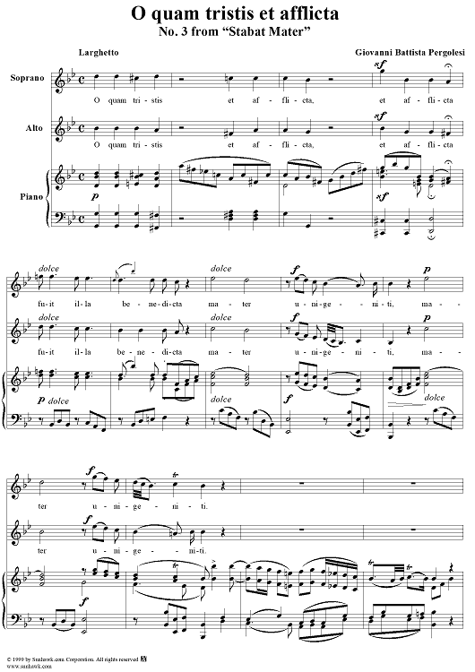 Stabat Mater, No. 3: O quam tristis et afflicta