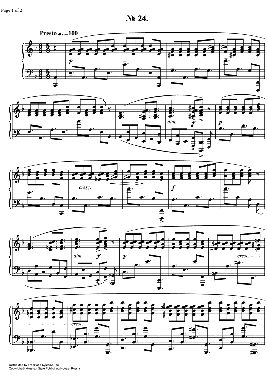 Prelude Op.11 No.24