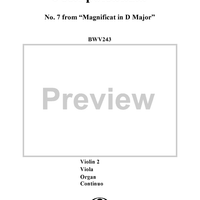 Fecit potentiam (Chorus), No. 7 from "Magnificat in D Major" - Full Score