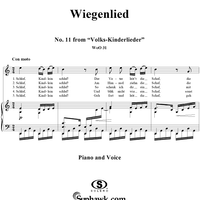 Wiegenlied - No. 11 from "Volks-Kinderlieder"  WoO 31