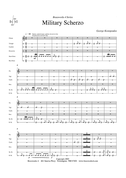 Military Scherzo - Percussion