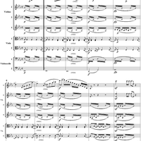 String Octet, Op. 20, Movement 1 - Score