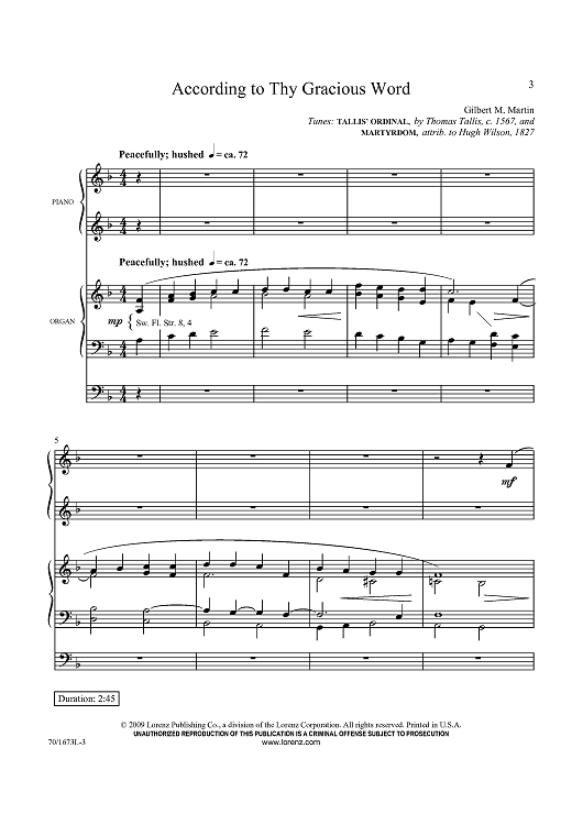 According to The Gracious Word