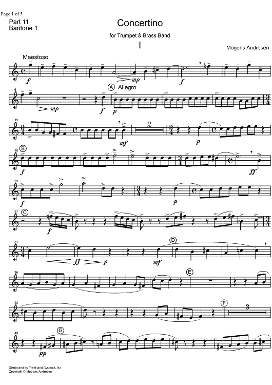 Concertino - Baritone 1